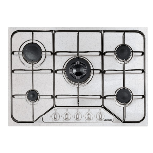 SETTANTA 70 cm built-in 4 gas burners + triple ring enamel pan support - Snow Granite