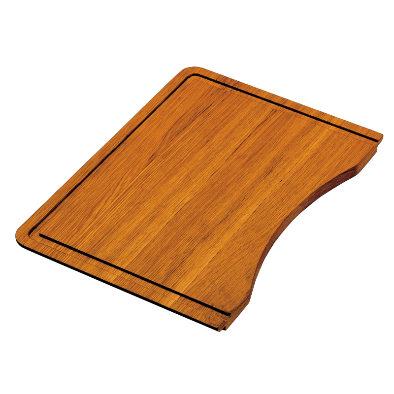 Rectangular iroko wood chopping board