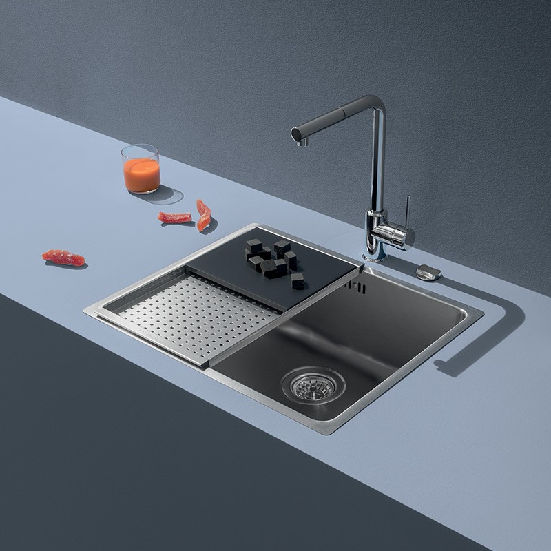 Tagliere Acciaio Inox 304 34x23cm - Bifacciale, Antimicrobico, Senza BPA, Per Carne E Verdura - Foto 12