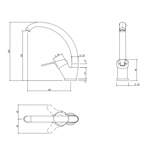 Rubinetto Miscelatore Top J-Granito JOLLYNOX - Granito Neve