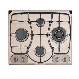 OMNIA 60 cm built-in hob 4 gas burners + Triple ring enamel pan support - Oatmeal Granite