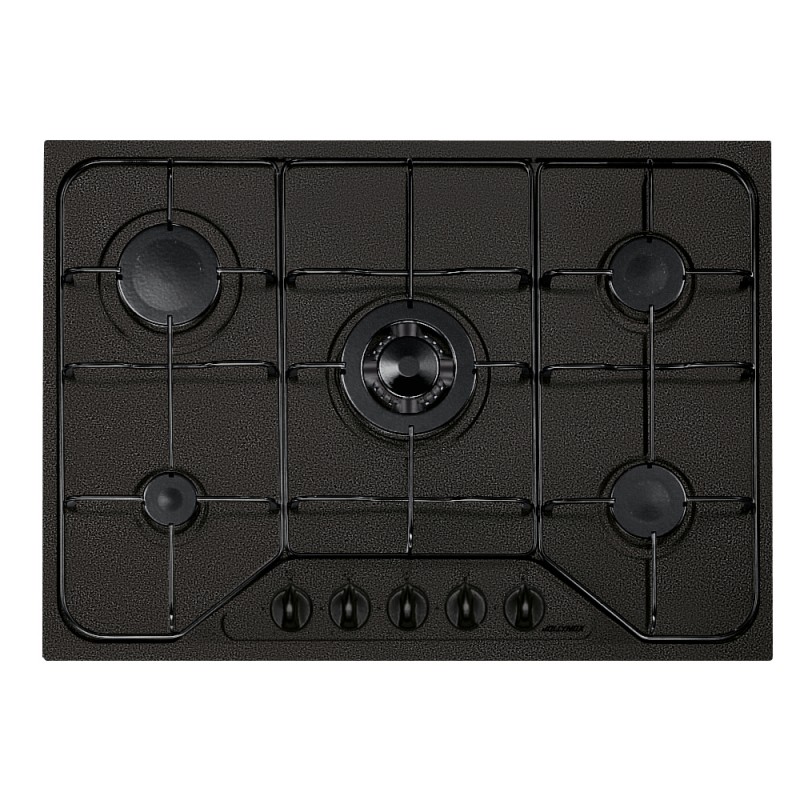 SETTANTA 70 cm built-in 4 gas burners + triple ring enamel pan support - Black Granite SETTANTA 70 cm built-in 4 gas burners + triple ring enamel pan support - Black Granite