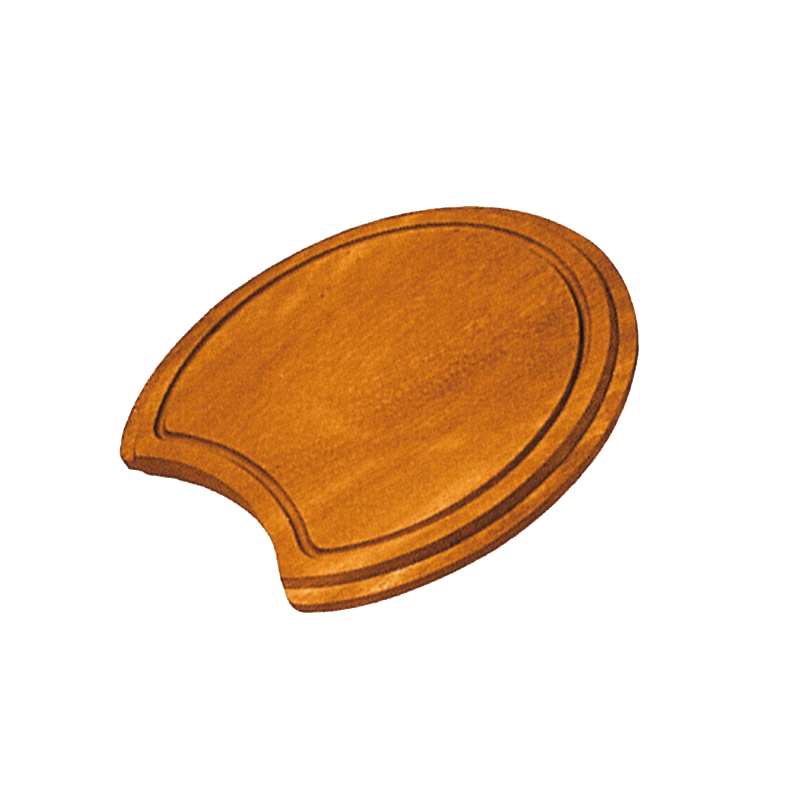 Round iroko chopping board