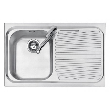 86x50 cm VEGA built-in sink - 1 bowl + right drainer