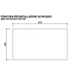 Lavello VEGA incasso inox 86x50 1 Vasca + gocciolatoio sinistro