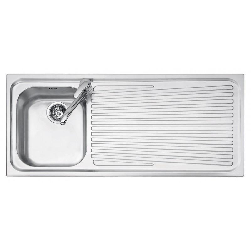 102x50 cm VEGA built-in sink - 1 bowl + right drainer