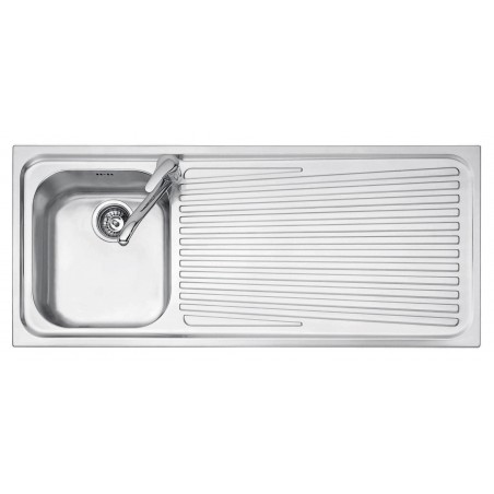 102x50 cm VEGA built-in sink - 1 bowl + right drainer